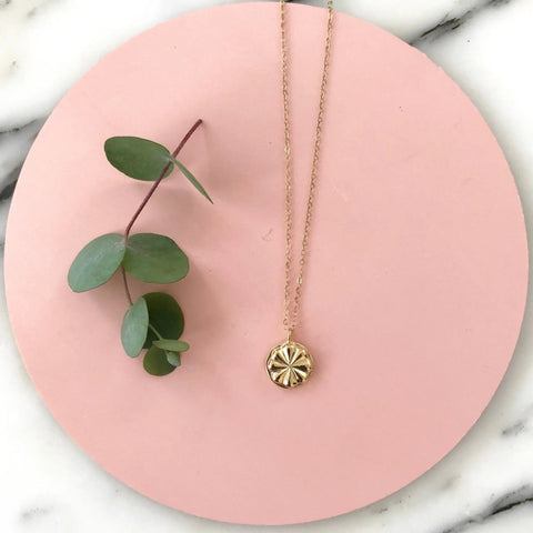 Gold Hacia Vintage Medallion Pendant Necklace – Handcrafted Jewelry | Made in USA Sarah Cecelia  NECKLACES