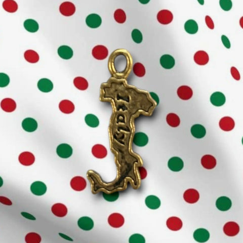 Gold Italy Map Pewter Pendant Charm – Travel Jewelry Accessory | Made in USA Michelle Marie Boutique  Charm and Pendants