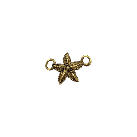 Gold Plated Starfish Pendant Charm – 24K Finish – Handmade Jewelry Connector | Made in USA Michelle Marie Boutique  Charms and Pendants