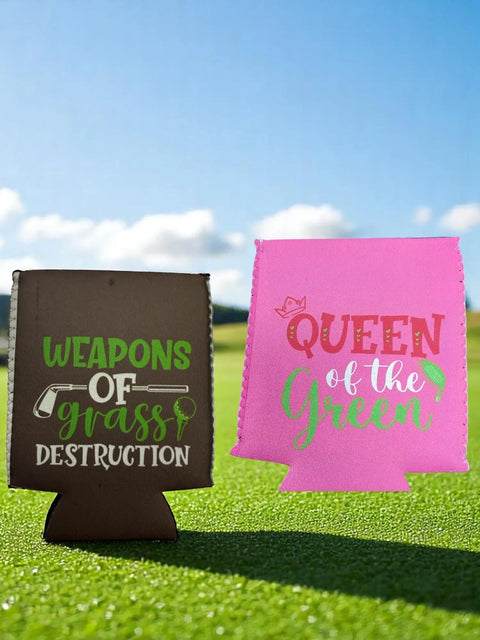 Golf Inspired Neoprene Beer Koozies – Durable Insulated Drink Holder Set | Made in USA Michelle Marie Boutique  Wine Carrier Bags