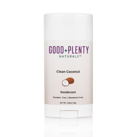 Clean Coconut | Aluminum-Free Natural Deodorant | Handcrafted in USA Good + Plenty Naturals™ 