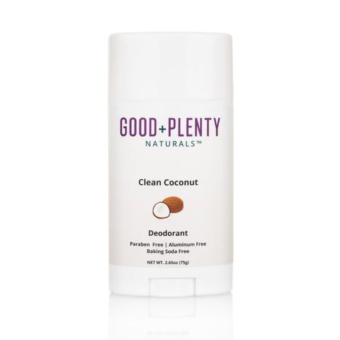 Clean Coconut - Sensitive | Aluminum-Free Natural Deodorant | Handcrafted in USA Good + Plenty Naturals™ 