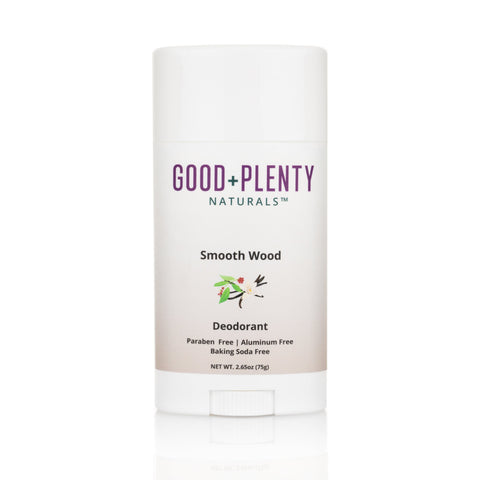 Smooth Wood - Sensitive | Aluminum-Free Natural Deodorant | Handcrafted in USA Good + Plenty Naturals™ 
