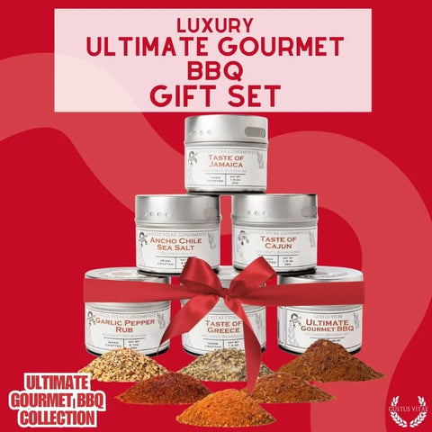 Gourmet BBQ Spice Set – 6 Handcrafted Seasoning Tins | Made in USA Gustus Vitae  Collections & Gift Sets