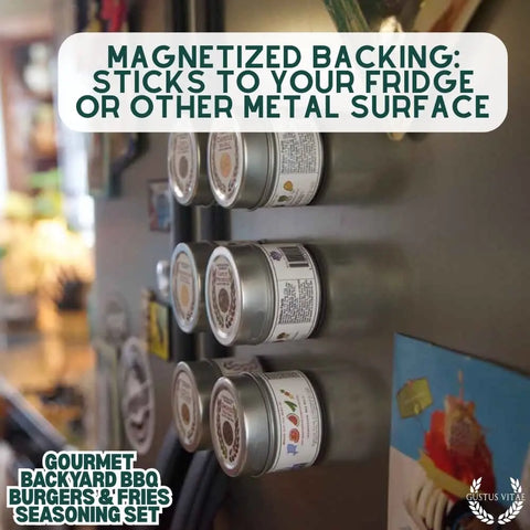 Gourmet Backyard Burger & Fries Seasoning Collection – Six-Pack Spice Set | Made in USA Gustus Vitae  Collections & Gift Sets