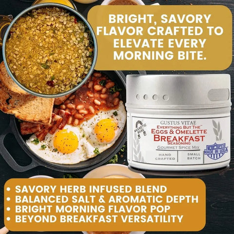 Gourmet Everything Seasonings Set – 12 Unique 4 Oz Tins | Handcrafted Flavor Collection | Made in USA Gustus Vitae  Collections & Gift Sets