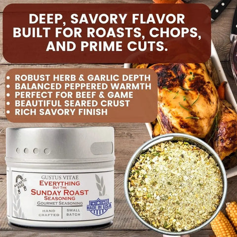 Gourmet Everything Seasonings Set – 12 Unique 4 Oz Tins | Handcrafted Flavor Collection | Made in USA Gustus Vitae  Collections & Gift Sets