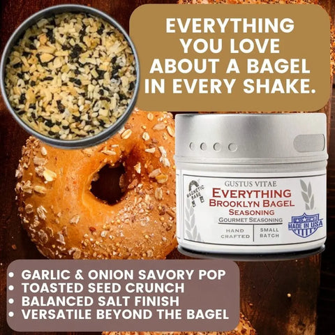 Gourmet Everything Seasonings Set – 12 Unique 4 Oz Tins | Handcrafted Flavor Collection | Made in USA Gustus Vitae  Collections & Gift Sets