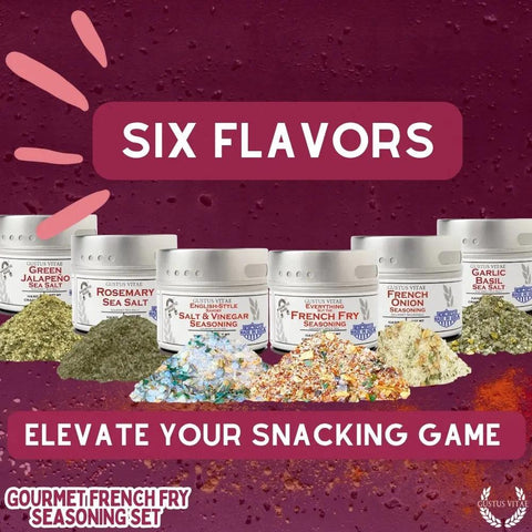 Gourmet French Fry Seasoning Collection – Six Premium Spice Blends | Made in USA Gustus Vitae  Collections & Gift Sets