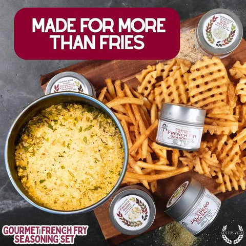 Gourmet French Fry Seasoning Collection – Six Premium Spice Blends | Made in USA Gustus Vitae  Collections & Gift Sets