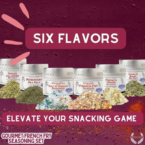 Gourmet French Fry Seasoning Collection – Six Premium Spice Blends | Made in USA Gustus Vitae  Collections & Gift Sets