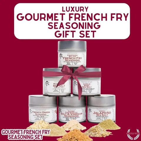 Gourmet French Fry Seasoning Collection – Six Premium Spice Blends | Made in USA Gustus Vitae  Collections & Gift Sets