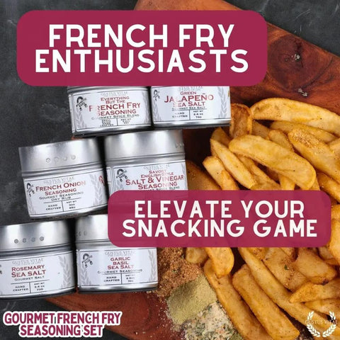 Gourmet French Fry Seasoning Collection – Six Premium Spice Blends | Made in USA Gustus Vitae  Collections & Gift Sets