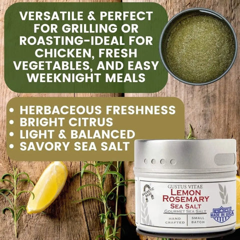 Gourmet Seasoning Gift Set – 6 Artisanal Spice Blends in 4oz Tins | Handcrafted Flavor Collection | Made in USA Gustus Vitae  Collections & Gift Sets
