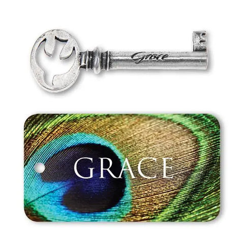 Grace Handcrafted Pewter Key Charm – Recycled Lead-Free Material | Made in USA Whitney Howard Designs  Keys