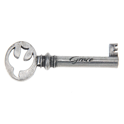 Grace Handcrafted Pewter Key Charm – Recycled Lead-Free Material | Made in USA Whitney Howard Designs  Keys