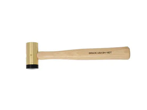 Grace USA 16 Oz Brass Hammer with Delrin Tip – Precision Gunsmith Tool | Made in USA Grace USA 