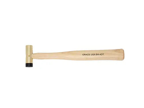 Grace USA 4 Oz Brass Hammer with Delrin Tip – Precision Tool | Made in USA Grace USA 