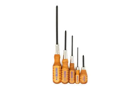 Grace USA 5 Piece Precision Phillips Screwdriver Set – Handcrafted Tools | Made in USA Grace USA 
