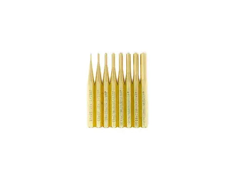 Grace USA 8-Piece Brass Roll Pin Punch Set – Non-Marring Tool Kit | Made in USA Grace USA 