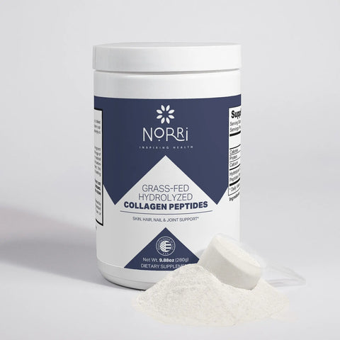 Grass-Fed Hydrolyzed Collagen Peptides Powder – Skin Hair Nail Support – Made in USA Norri Nutrition  Proteins & Blends
