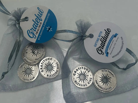 Gratitude Tokens Set – 5 Handcrafted Appreciation Coins in Gift Bag | Made in USA by Whitney Howard Designs Whitney Howard Designs 
