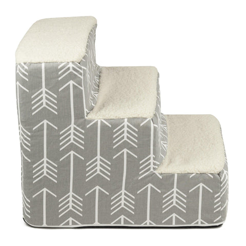 Arrow 3-Step Heavy Duty Pet Stairs – Durable Corrugated Material | Made in USA Majestic Pet 