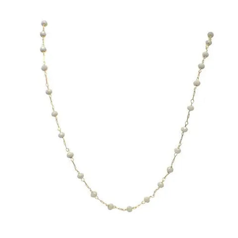 Gray Lavender Crystal Chain Necklace – Dainty AB Coated Pendant – Handmade Jewelry | Made in USA Michelle Marie Boutique  Necklace