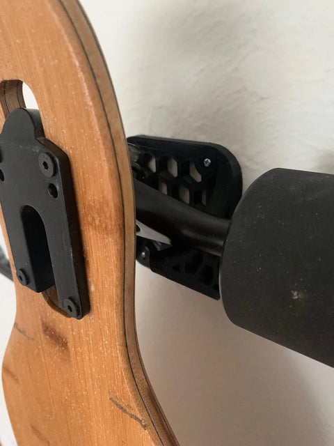 Gray Skateboard Wall Mount Hanger – Durable Board Holder | Made in USA Chatelet Manufacturing 