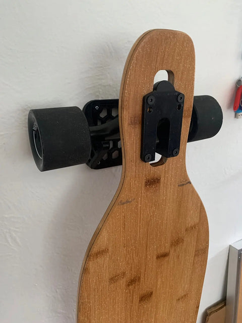 Gray Skateboard Wall Mount Hanger – Durable Board Holder | Made in USA Chatelet Manufacturing 