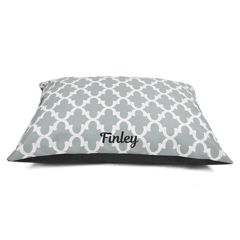 Trellis Pattern Personalized Dog Bed – Plush Super Value Cushion | Made in USA Majestic Pet 