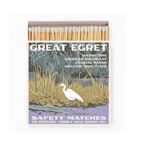 Great Egret Cabin Matches Good & Well Supply Co. 