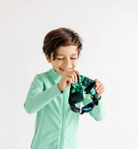 Green Fusion Splash Place  Swim Goggles