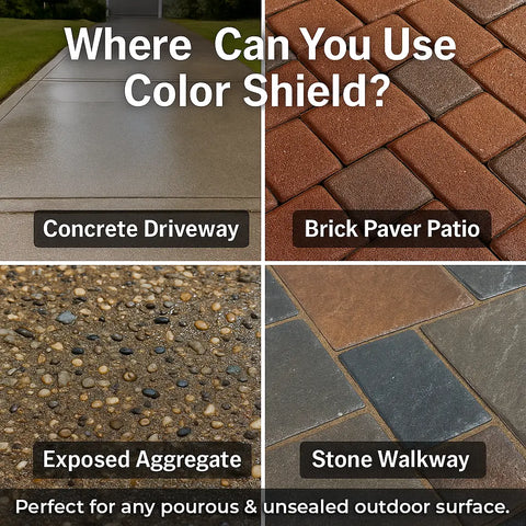 GreenEZ Color Shield Concrete Sealer 1 Gallon – Water Repellent | Made in USA GreenEZ® 