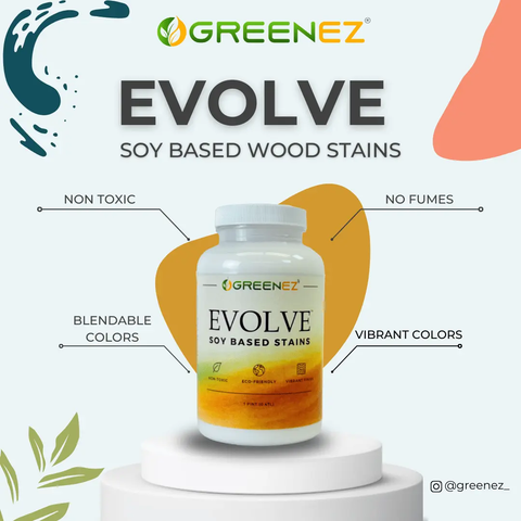 GreenEZ Evolve Soy Wood Stains 1 Pint – Eco-Friendly Blend | Made in USA GreenEZ®  Hobbies & Creative Arts