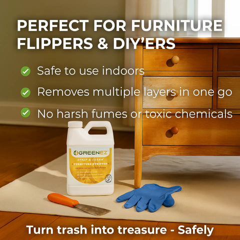 GreenEZ Furniture Stripper – Eco-Friendly Paint Remover | Made in USA GreenEZ®  Hobbies & Creative Arts
