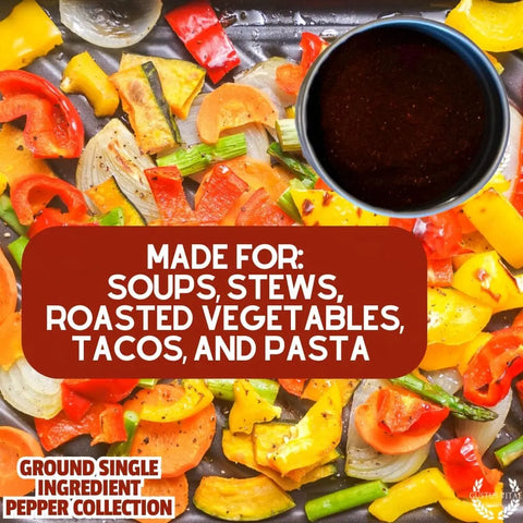 Ground Pepper Collection | Single Ingredient | Made in USA Gustus Vitae  Collections & Gift Sets