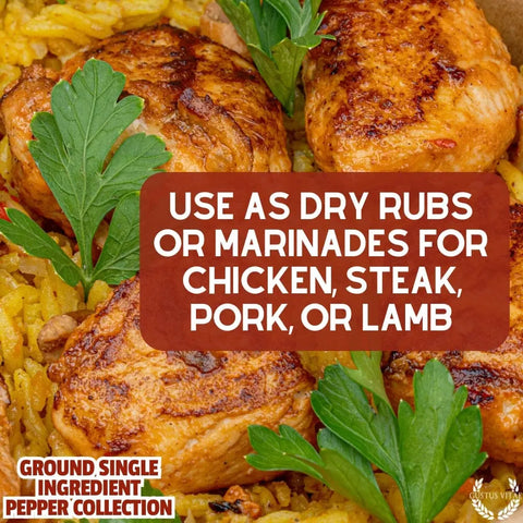 Ground Pepper Collection | Single Ingredient | Made in USA Gustus Vitae  Collections & Gift Sets