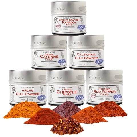 Ground Pepper Collection | Single Ingredient | Made in USA Gustus Vitae  Collections & Gift Sets