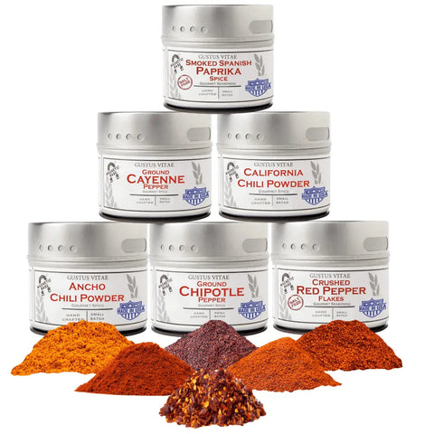 Ground Pepper Collection | Single Ingredient | Made in USA Gustus Vitae  Collections & Gift Sets