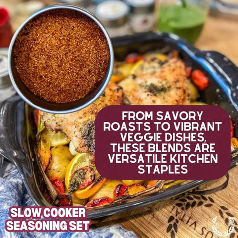 Gustus Vitae 6-Pack Slow Cooker Spice Blends Gift Set – Handcrafted Seasonings | Made in USA Gustus Vitae  Collections & Gift Sets