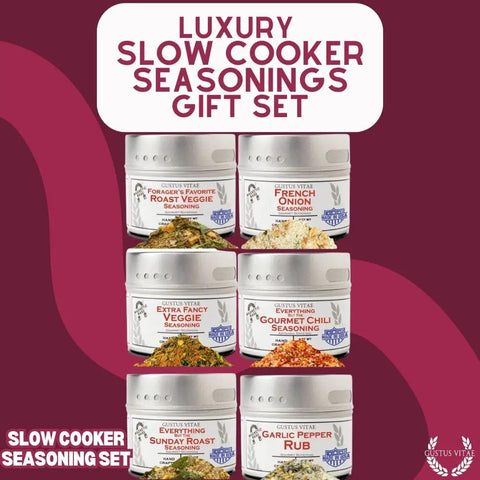Gustus Vitae 6-Pack Slow Cooker Spice Blends Gift Set – Handcrafted Seasonings | Made in USA Gustus Vitae  Collections & Gift Sets