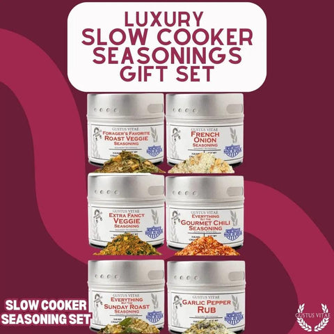 Gustus Vitae 6-Pack Slow Cooker Spice Blends Gift Set – Handcrafted Seasonings | Made in USA Gustus Vitae  Collections & Gift Sets
