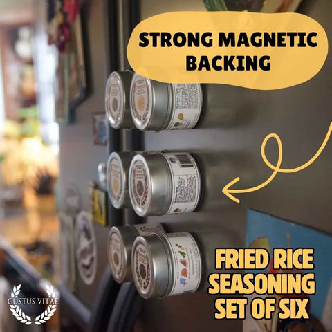 Gustus Vitae Fried Rice Seasoning 6-Pack – Artisan Gourmet Spice Set | Made in USA Gustus Vitae  Collections & Gift Sets