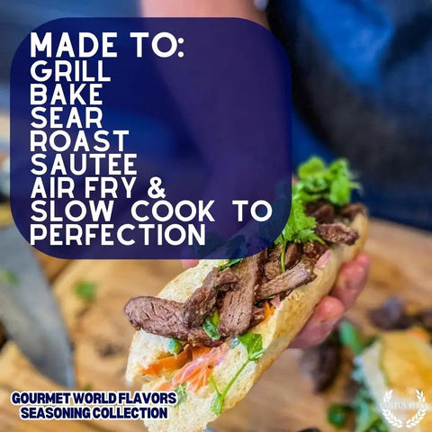 Gustus Vitae Global Gourmet Seasoning Set – 6 Artisan Spice Tins | Made in USA Gustus Vitae  Collections & Gift Sets