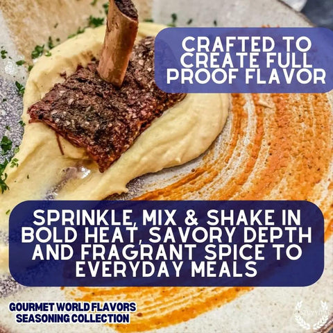 Gustus Vitae Global Gourmet Seasoning Set – 6 Artisan Spice Tins | Made in USA Gustus Vitae  Collections & Gift Sets