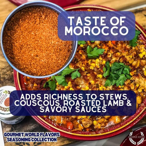 Gustus Vitae Global Gourmet Seasoning Set – 6 Artisan Spice Tins | Made in USA Gustus Vitae  Collections & Gift Sets