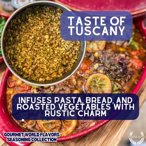 Gustus Vitae Global Gourmet Seasoning Set – 6 Artisan Spice Tins | Made in USA Gustus Vitae  Collections & Gift Sets