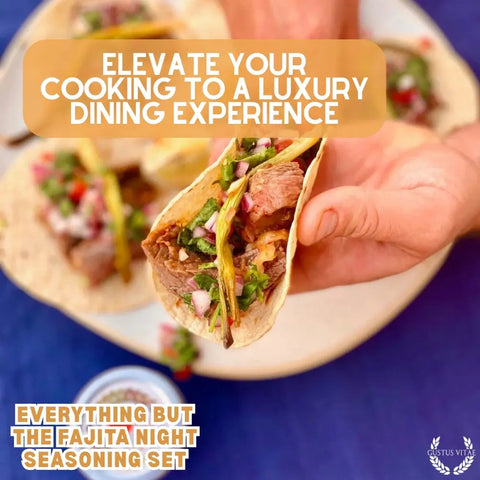 Gustus Vitae Gourmet Fajita Spice Set – 4-Piece Seasoning Collection | Made in USA Gustus Vitae  Collections & Gift Sets