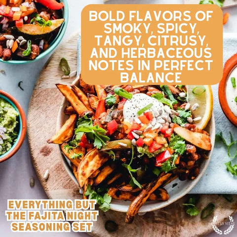 Gustus Vitae Gourmet Fajita Spice Set – 4-Piece Seasoning Collection | Made in USA Gustus Vitae  Collections & Gift Sets